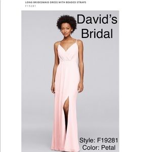 David’s Bridal Bridesmaid Dress Petal